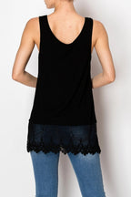 Tank Top With Lace Layer