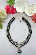 Onyx & Labradorite Necklace