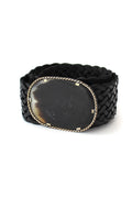 Leather Belt Oval Buckle