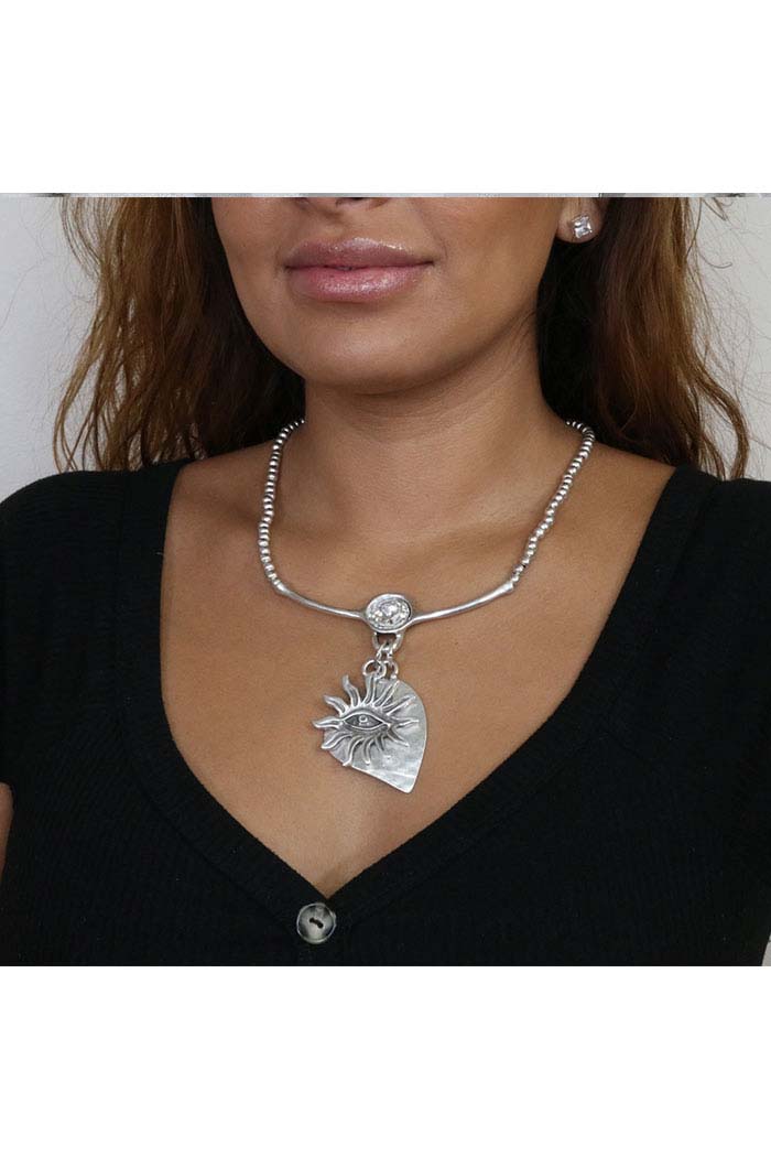 Sun Heart Necklace