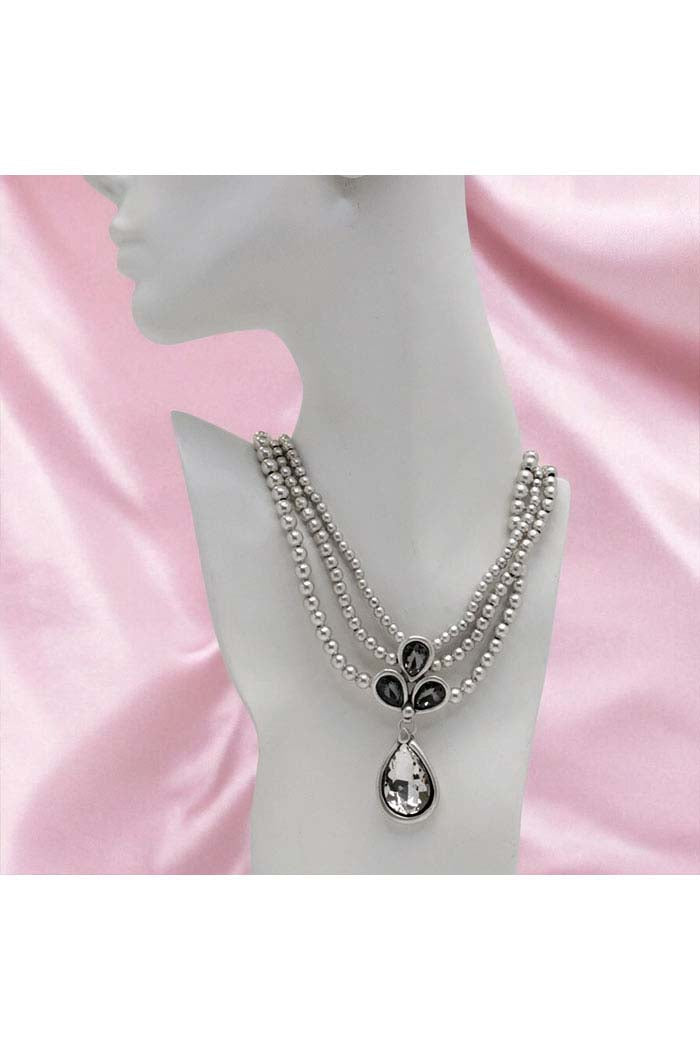 Crystal Teardrop Necklace