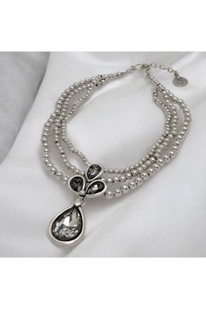 Crystal Teardrop Necklace