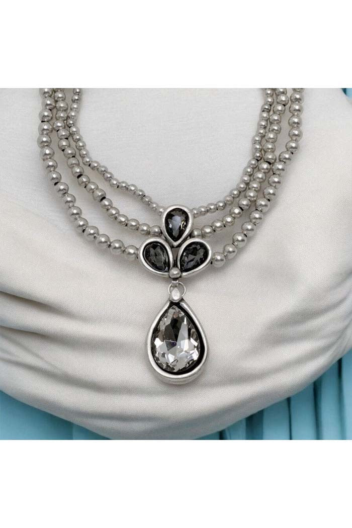 Crystal Teardrop Necklace