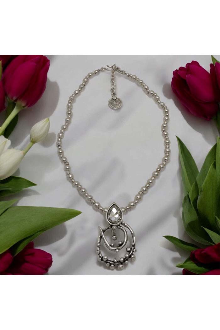 Crystal Swirl Necklace