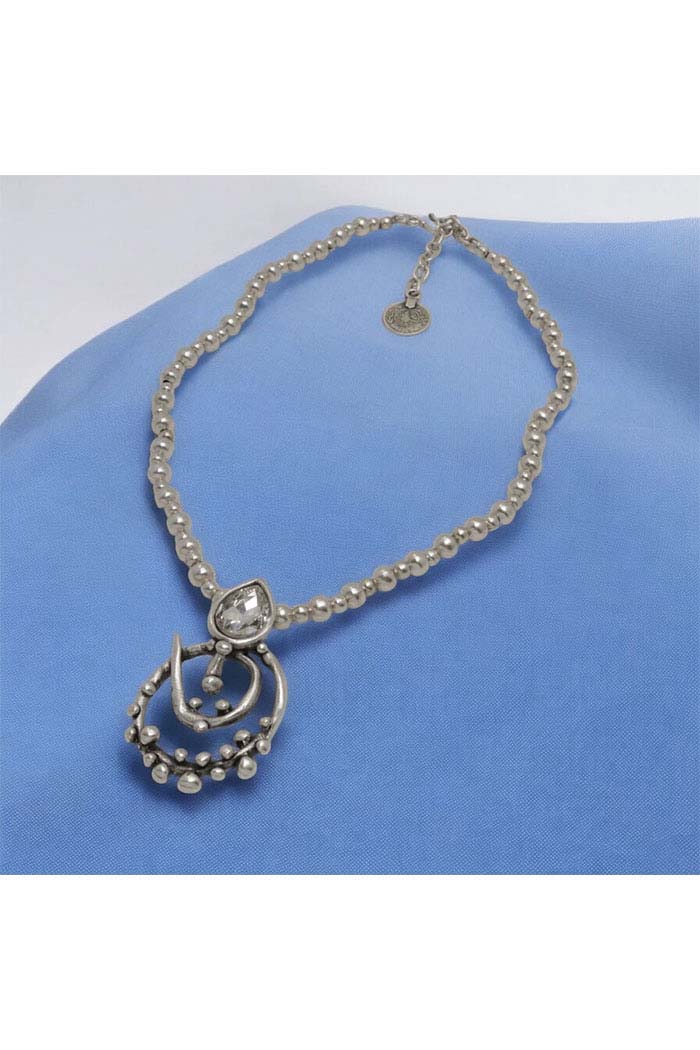 Crystal Swirl Necklace