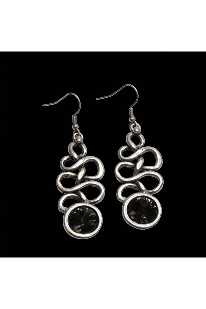 Crystal Swirl Earrings