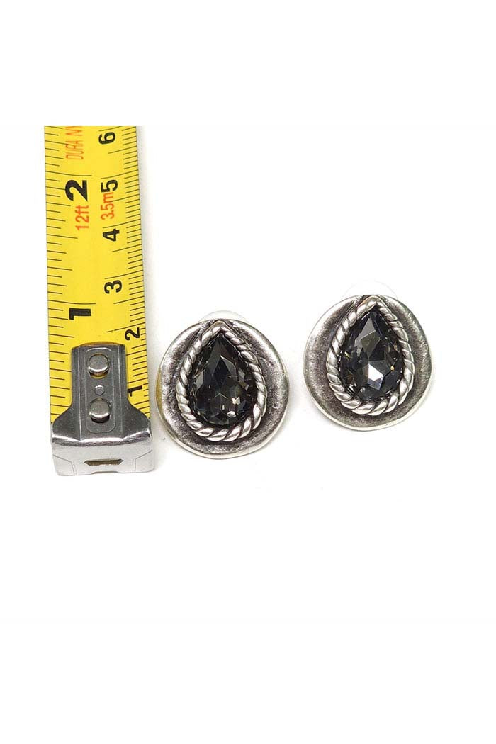 Teardrop Stud Earrings.