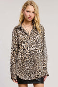 Silky Satin Button Down Blouse