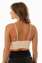 Floral Textured Padded Bralette