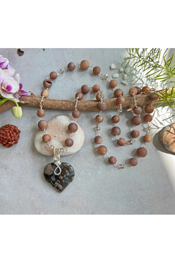 Agate Druzy Necklace