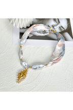 Gold Plated Stainless Steel Seashell Necklace