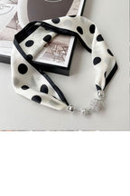 Silk & Gold Scarf Necklace