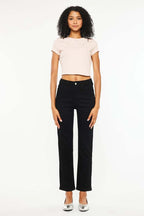 High Rise Slim Straight Jeans