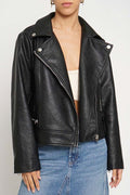 Faux Leather Moto Jacket