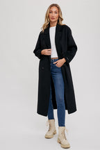 Double-Breasted Longline Coat
