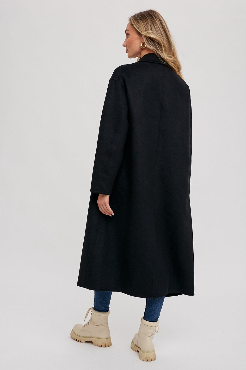 Double-Breasted Longline Coat