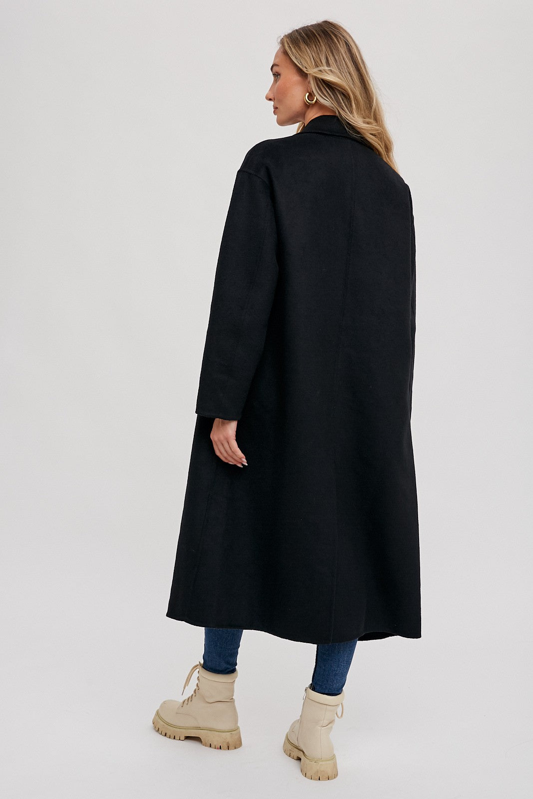 Double-Breasted Longline Coat