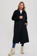 Double-Breasted Longline Coat