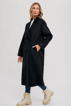Double-Breasted Longline Coat
