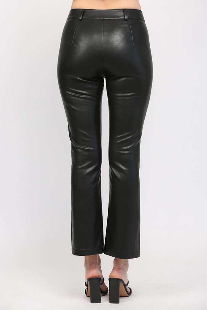 Pintucked Front Flare Pants