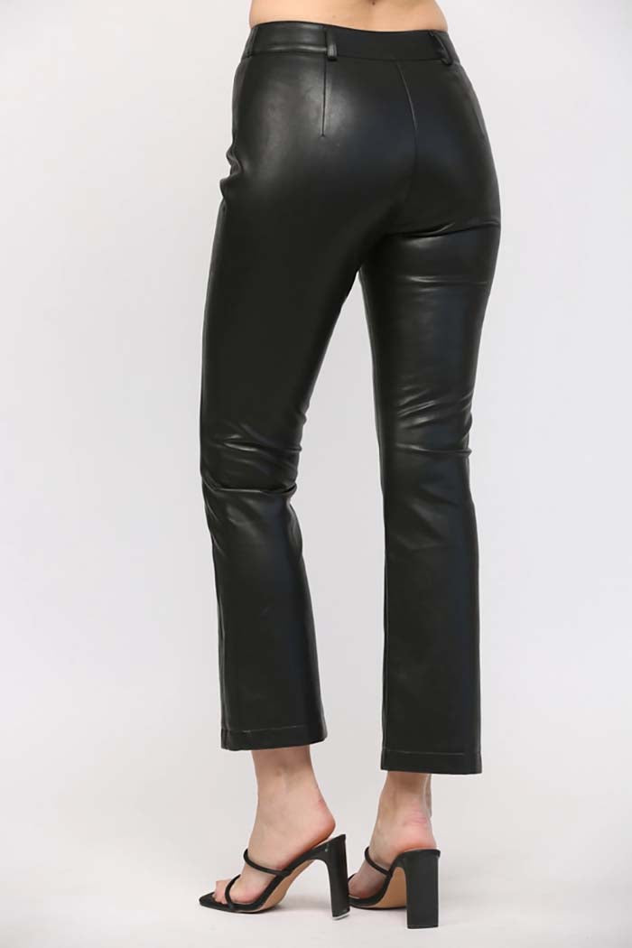 Pintucked Front Flare Pants