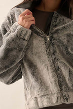 Faux Fur Bomber Jacket