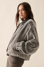 Faux Fur Bomber Jacket
