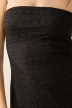 Lace Strapless Maxi Dress