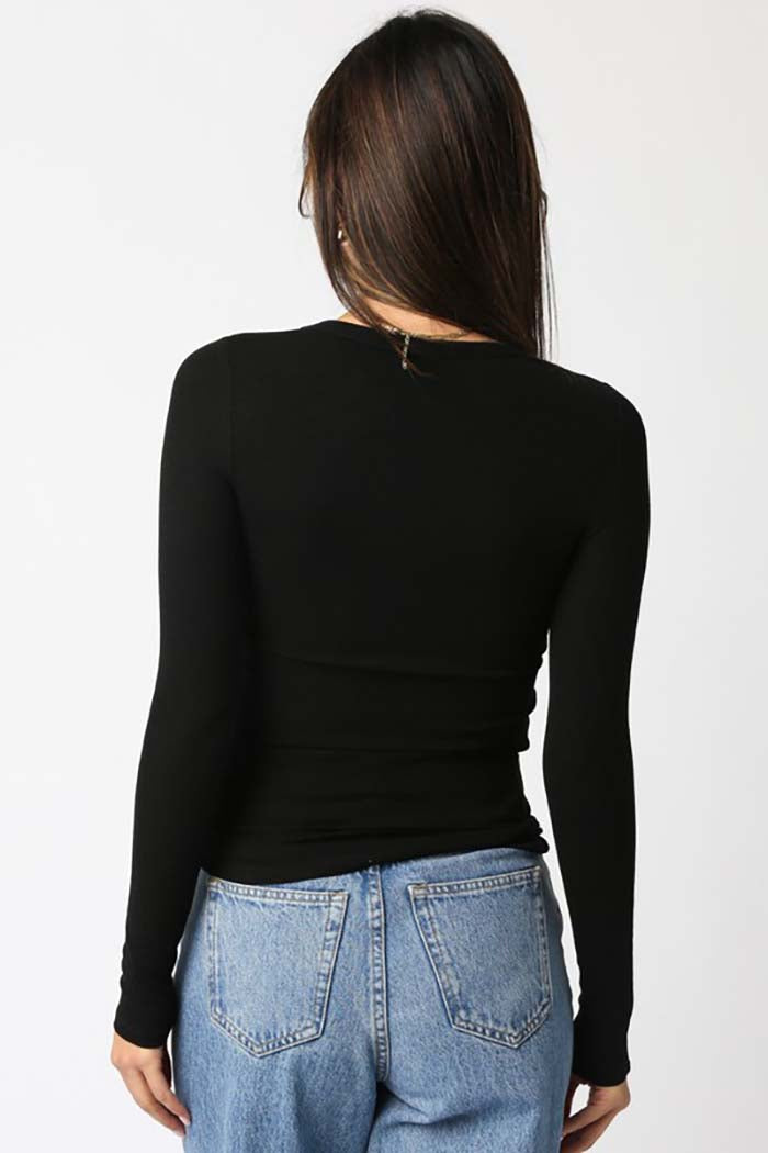 Abbey Ribbed Long Sleeve Top