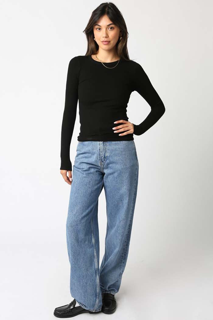 Abbey Ribbed Long Sleeve Top