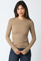 Abbey Ribbed Long Sleeve Top