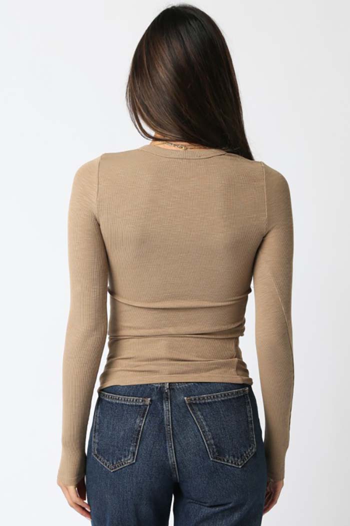 Abbey Ribbed Long Sleeve Top