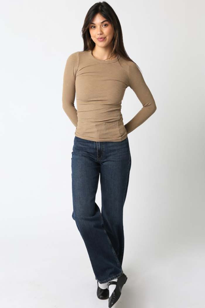 Abbey Ribbed Long Sleeve Top