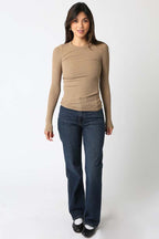 Abbey Ribbed Long Sleeve Top