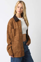 Oversized Suede Jacket