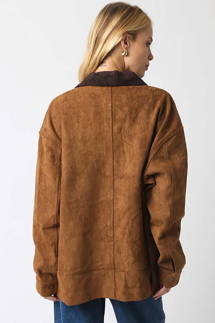 Oversized Suede Jacket