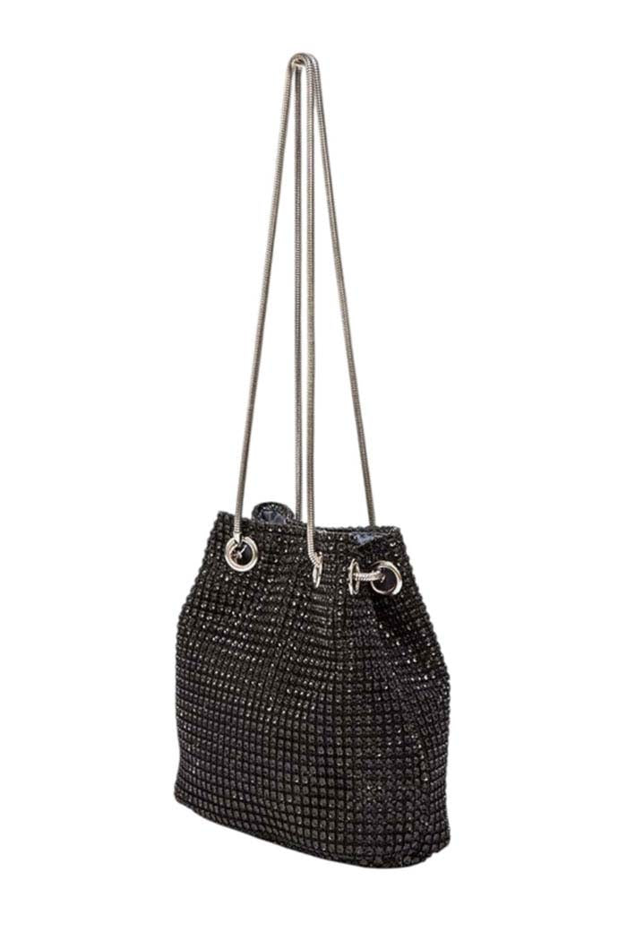 Rhinestone Mesh Mini Bag