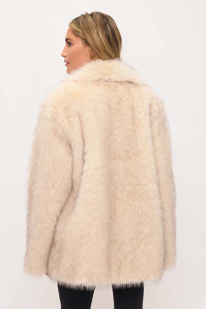 Shaggy Faux Fur Coat