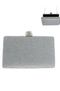 Crystal Rhinestone Box Clutch