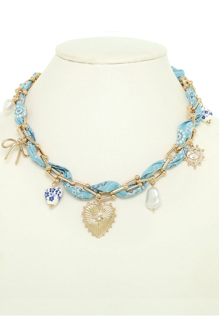 Braided Bandana Chain Necklace