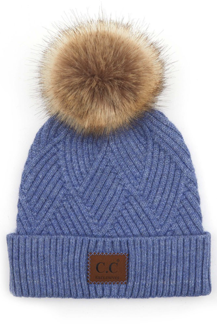 C.C Crafted Pom Detail Beanie