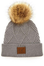 C.C Crafted Pom Detail Beanie
