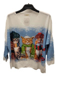 Italian Cozy Wise Cats Christmas Sweater