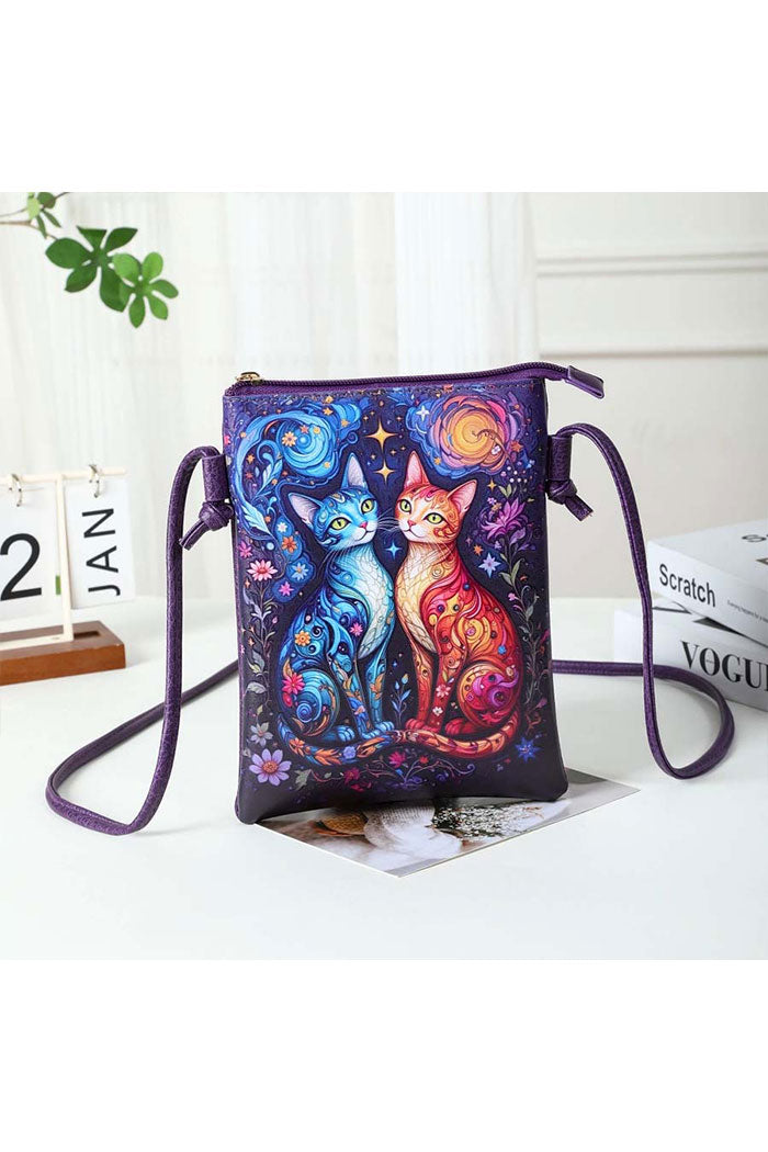 Printed Crossbody Cellphone Bag