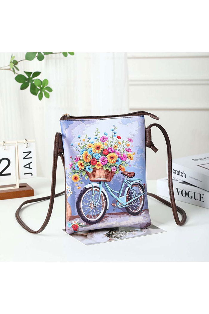 Printed Crossbody Cellphone Bag