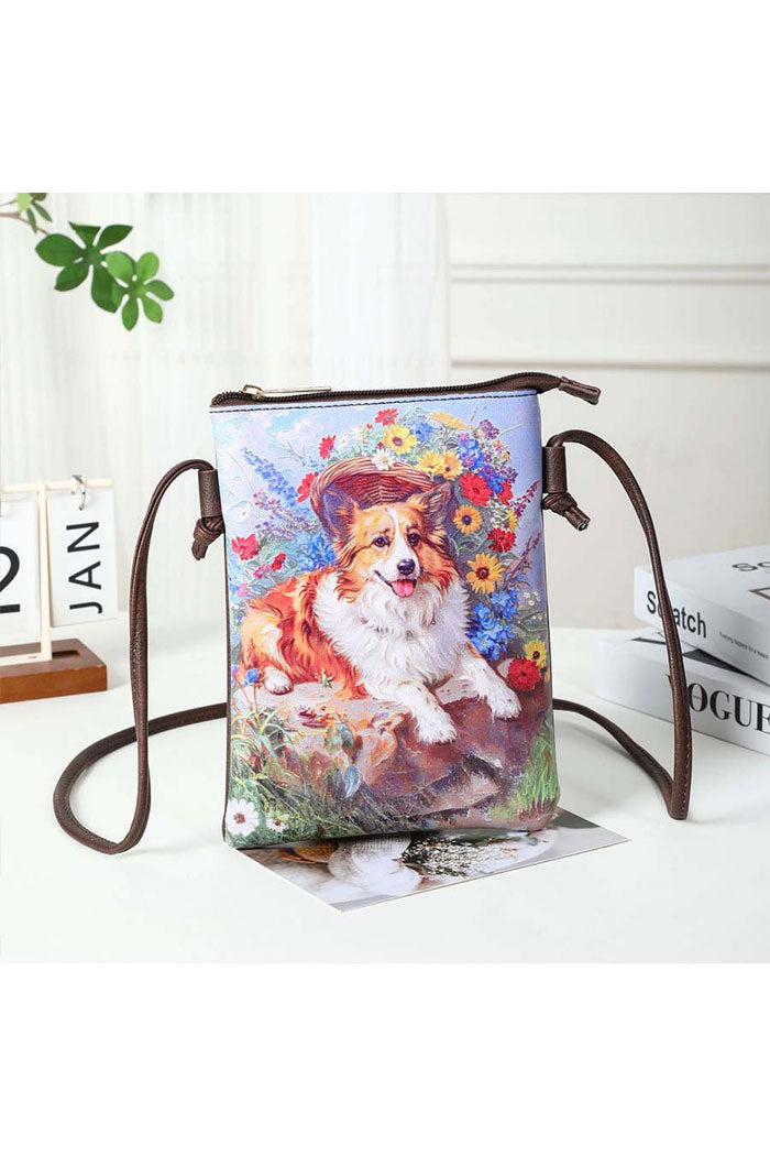 Printed Crossbody Cellphone Bag