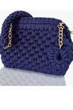 Handmade Crochet Heart Charm Bag