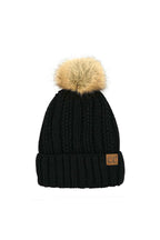C.C. Bold Faux Fur Accented Beanie