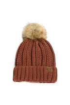 C.C. Bold Faux Fur Accented Beanie