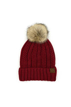 C.C. Bold Faux Fur Accented Beanie